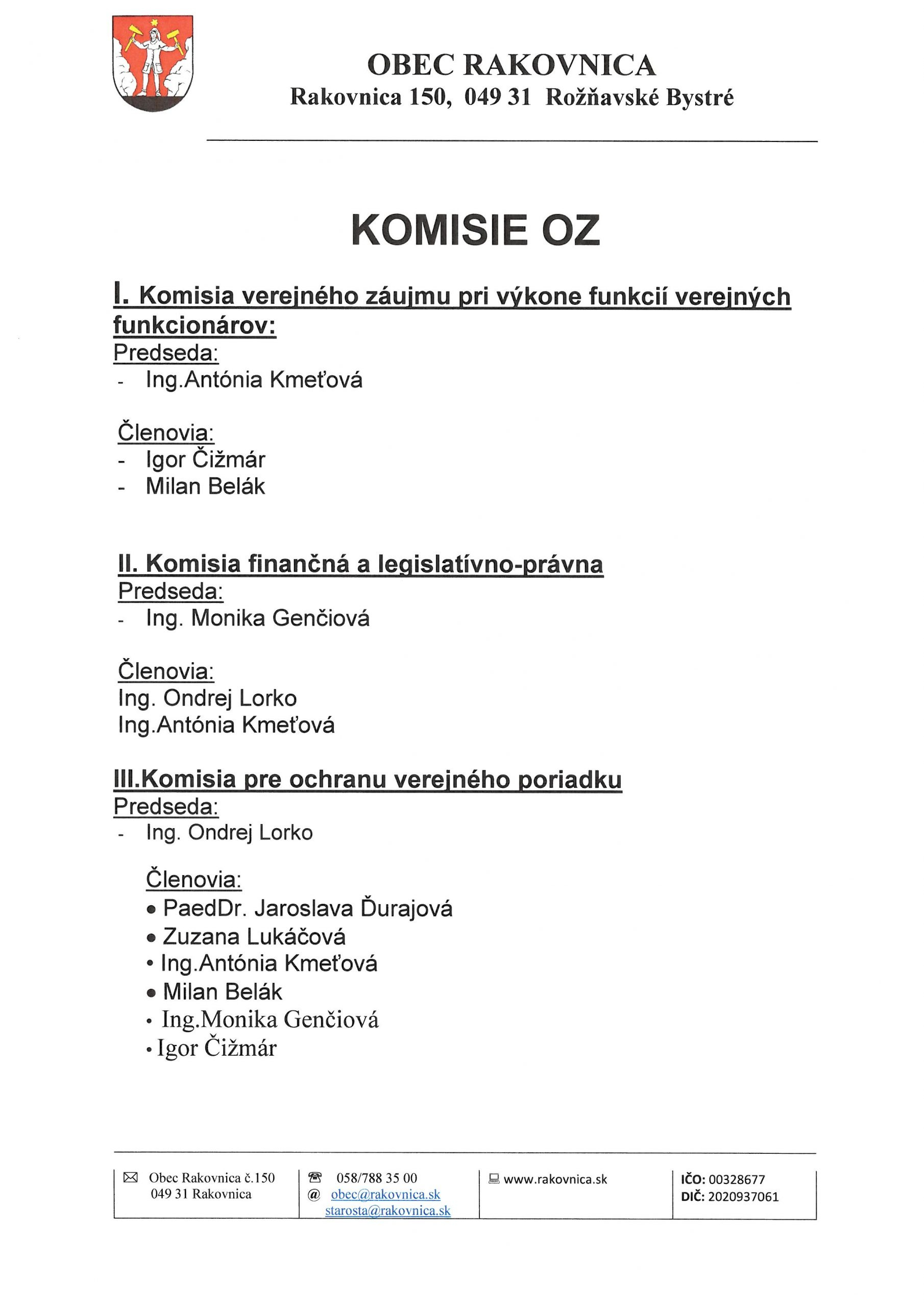 KOMISIA OZ I.