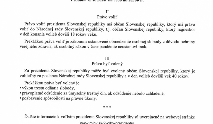3. fotografia fotogalérie Voľby / Voľby prezidenta Slovenskej republiky 2024 - foto