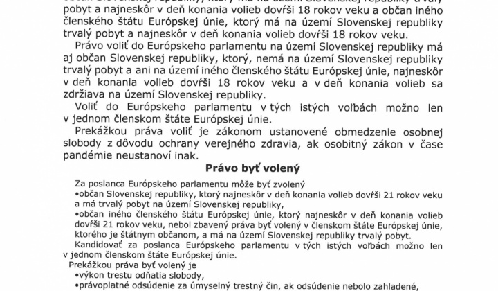 5. fotografia fotogalérie Voľby / Voľby do Európskeho parlamentu 2024 - foto