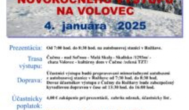 1. fotografia fotogalérie Výstup na Volovec. - foto