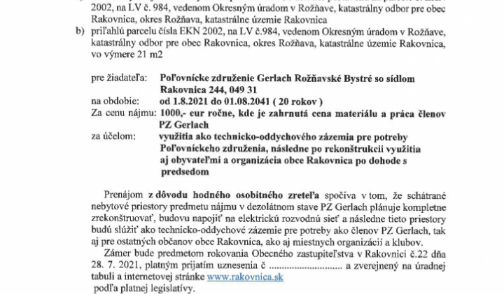 1. fotografia fotogalérie Zverejnenie zámeru na prenájom nebytových priestorov majetku obce - foto