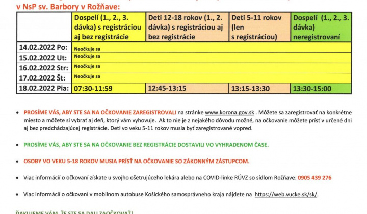 1. fotografia fotogalérie Regionálny úrad verejného zdravotníctva v Rožňave informuje občanov: „K dnešnému dňu dosiahla naša obec celkovo 54 %-nú  zaočkovanosť proti ochoreniu COVID – 19, zaočkovanosť občanov nad 50 rokov dosiahla v našej obci 67%…“ - foto