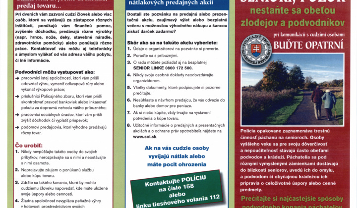 1. fotografia fotogalérie Seniori dávajte si pozor!!! - foto