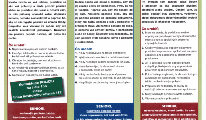 2. fotografia fotogalérie Seniori dávajte si pozor!!! - foto