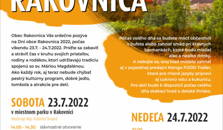 1. fotografia fotogalérie Dni obce Rakovnica 23 – 24. júl 2022 - foto
