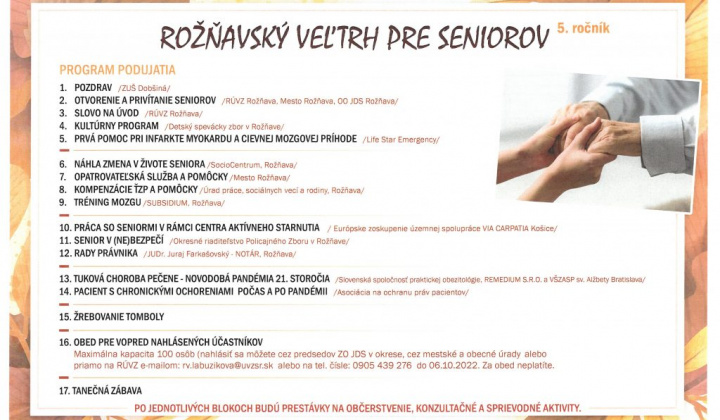 2. fotografia fotogalérie Vážení  seniori, ťažko zdravotne postihnuté osoby a ich opatrovatelia! - foto