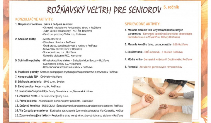 3. fotografia fotogalérie Vážení  seniori, ťažko zdravotne postihnuté osoby a ich opatrovatelia! - foto