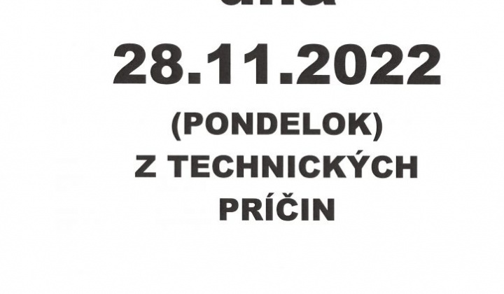 1. fotografia fotogalérie OBECNÝ ÚRAD DŇA 28.11.2022 – pondelok ZATVORENÝ… - foto