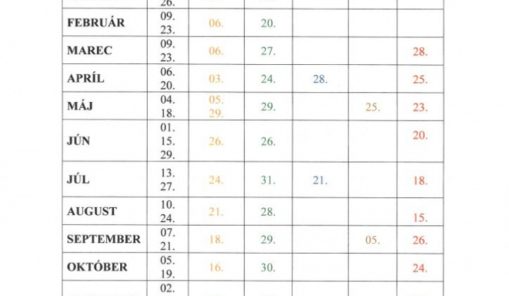 1. fotografia fotogalérie Plán vývozu odpadu na rok 2023 - foto