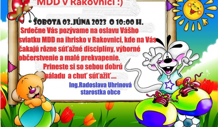 1. fotografia fotogalérie Pre všetky rakovnické detičky – do 11 rokov – MDD 03.06.2023 o 10:00 h. - foto