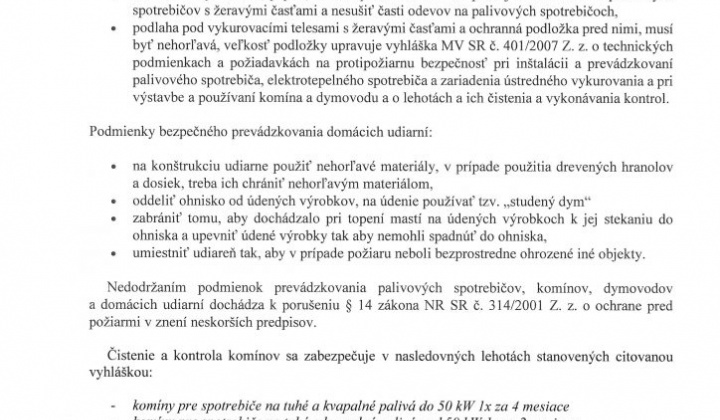 2. fotografia fotogalérie Opatrenia na zabezpečenie ochrany pred požiarmi v čase vykurovacieho obdobia na rok 2023 - foto