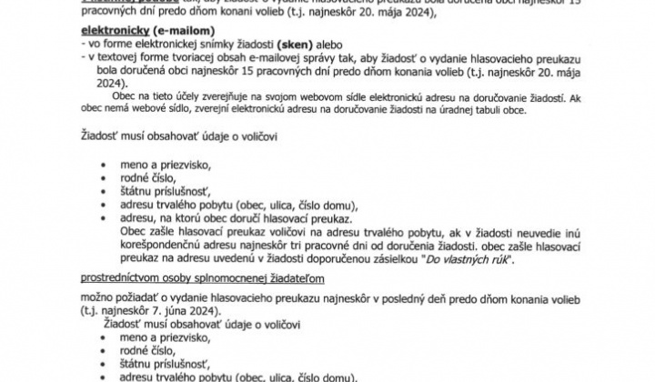 6. fotografia fotogalérie Voľby do Európskeho parlamentu v roku 2024 - foto