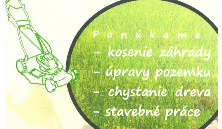 1. fotografia fotogalérie Registrovaný sociálny podnik CESTA Rožňava ponúka pomoc v záhrade a okolo domu: - foto