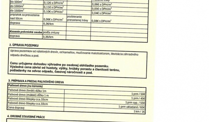 2. fotografia fotogalérie Registrovaný sociálny podnik CESTA Rožňava ponúka pomoc v záhrade a okolo domu: - foto