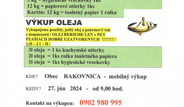 1. fotografia fotogalérie Zber Papiera a olejov 27.06.2024 - foto