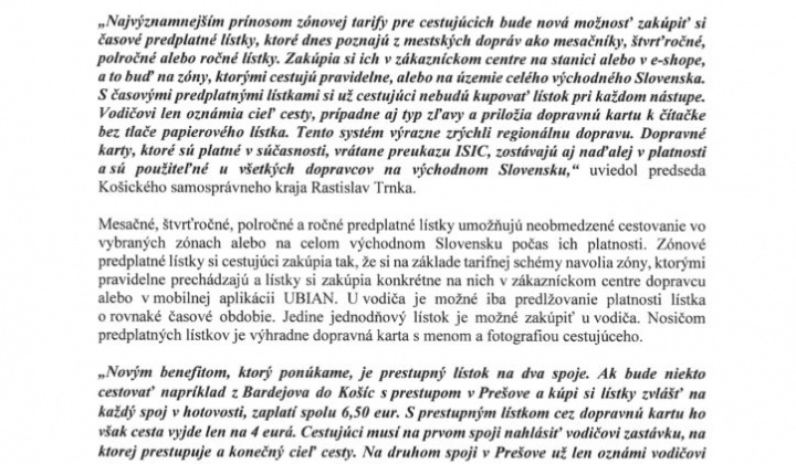 2. fotografia fotogalérie Nová tarifa v regionálnej autobusovej doprave od 1.8.2024 - foto