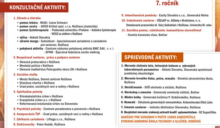 3. fotografia fotogalérie Veľtrh pre seniorov 23.10.2024 - foto