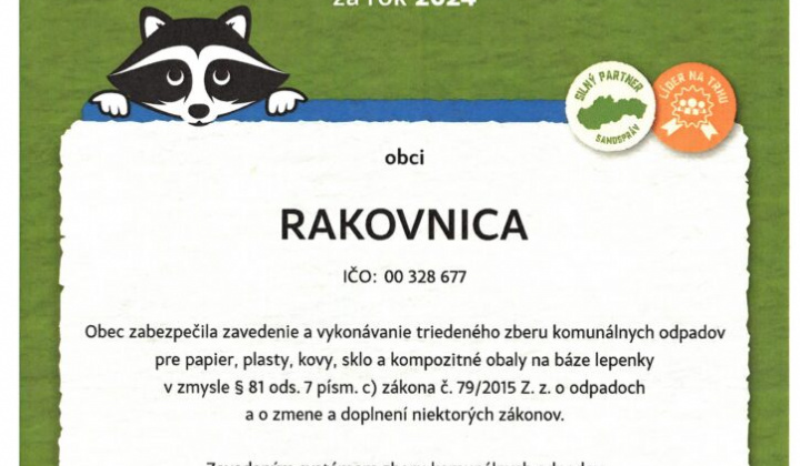 1. fotografia fotogalérie Certifikát NATUR PACK za rok 2024 - foto