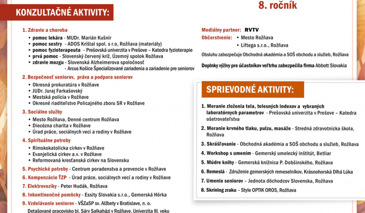 3. fotografia fotogalérie Aktuality / Rožňavský veľtrh pre seniorov 15.10.2025 - foto