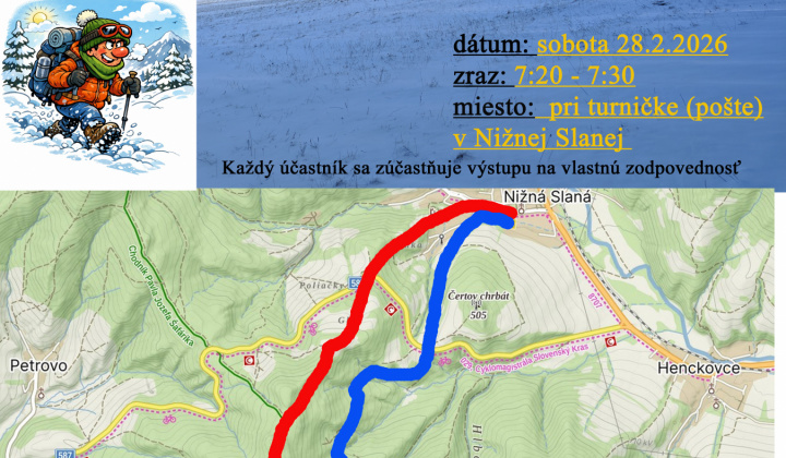 1. fotografia fotogalérie Aktuality / Predseda turistického klubu KST Sosna Nižná Slaná pozýva všetkých turistov... - foto