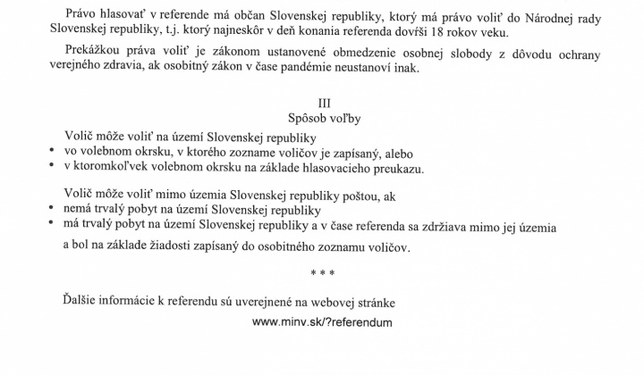 2. fotografia fotogalérie Aktuality /      prezident Slovenskej republiky rozhodnutím č. 60/2026 Z. z. vyhlásil referendum a určil termín jeho konania na sobotu  4. júla 2026 - foto