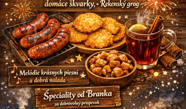 Fotka - Silvester 2025 s Brankom na dedine 31.12.2025 od 14.00 do 18.00 h.